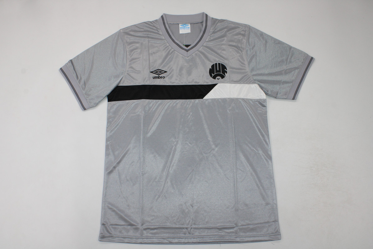 AAA Quality Newcastle 86/87 Away Grey Soccer Jersey